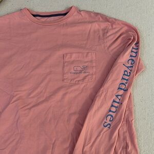 Pink Vineyard Vines Long Sleeve T-Shirt